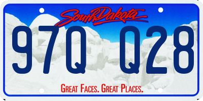 SD license plate 97QQ28