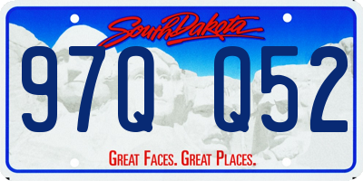 SD license plate 97QQ52