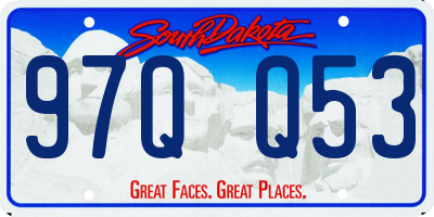 SD license plate 97QQ53