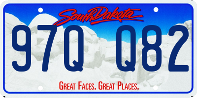 SD license plate 97QQ82