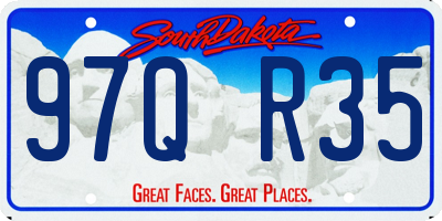 SD license plate 97QR35