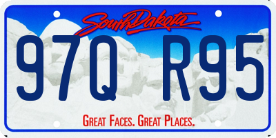 SD license plate 97QR95