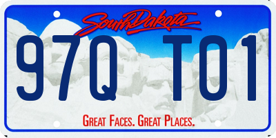 SD license plate 97QT01