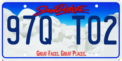 SD license plate 97QT02