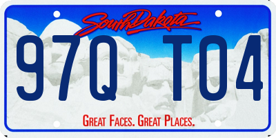 SD license plate 97QT04