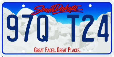 SD license plate 97QT24