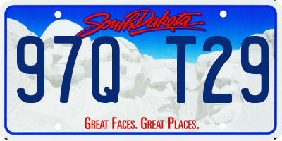 SD license plate 97QT29