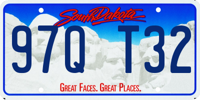 SD license plate 97QT32