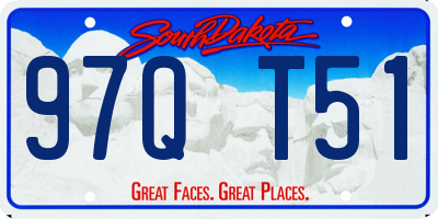 SD license plate 97QT51