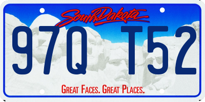 SD license plate 97QT52