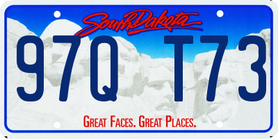 SD license plate 97QT73