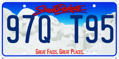 SD license plate 97QT95