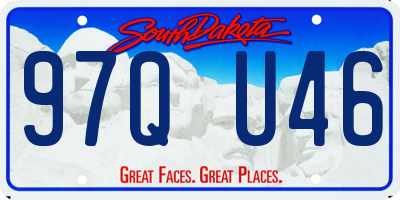 SD license plate 97QU46