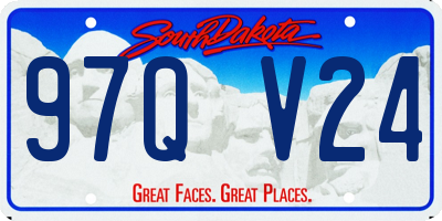 SD license plate 97QV24