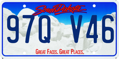 SD license plate 97QV46