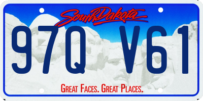 SD license plate 97QV61