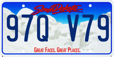 SD license plate 97QV79