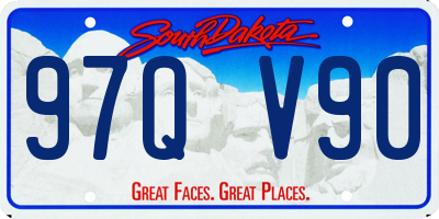 SD license plate 97QV90