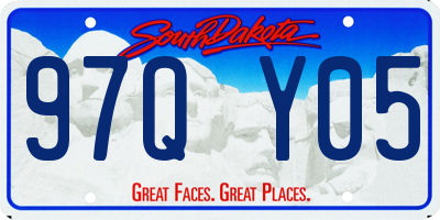 SD license plate 97QY05