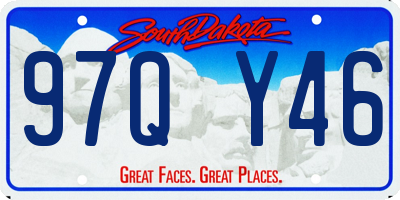 SD license plate 97QY46