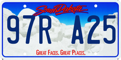 SD license plate 97RA25