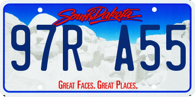 SD license plate 97RA55