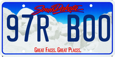 SD license plate 97RB00