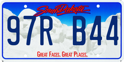 SD license plate 97RB44