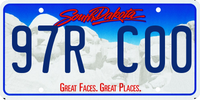 SD license plate 97RC00