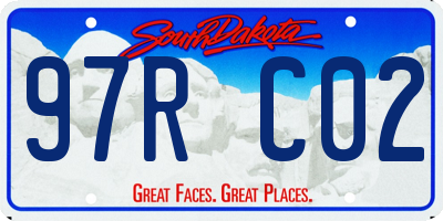 SD license plate 97RC02