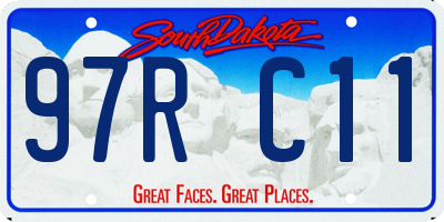 SD license plate 97RC11