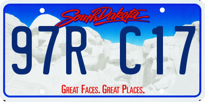 SD license plate 97RC17