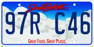 SD license plate 97RC46