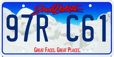 SD license plate 97RC61