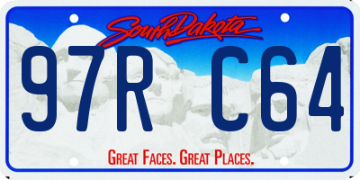 SD license plate 97RC64