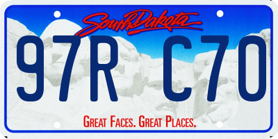 SD license plate 97RC70