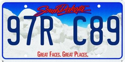 SD license plate 97RC89