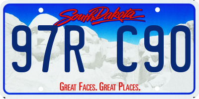 SD license plate 97RC90