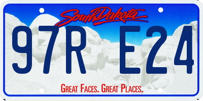 SD license plate 97RE24