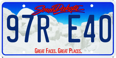 SD license plate 97RE40