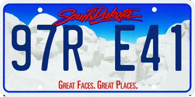 SD license plate 97RE41