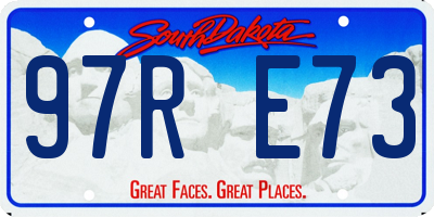 SD license plate 97RE73
