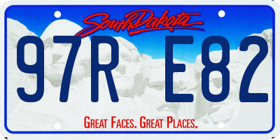 SD license plate 97RE82