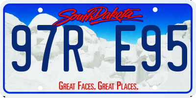 SD license plate 97RE95