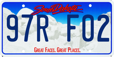 SD license plate 97RF02