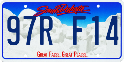SD license plate 97RF14