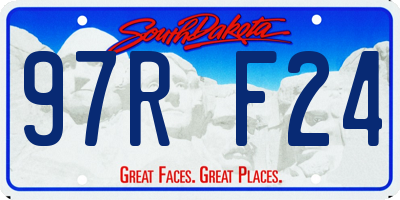 SD license plate 97RF24