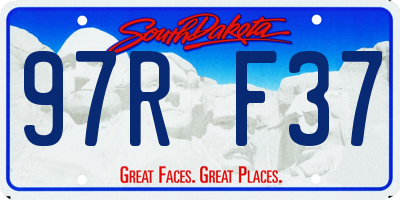 SD license plate 97RF37