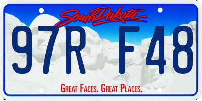 SD license plate 97RF48