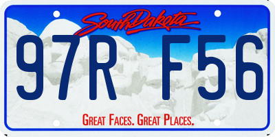 SD license plate 97RF56